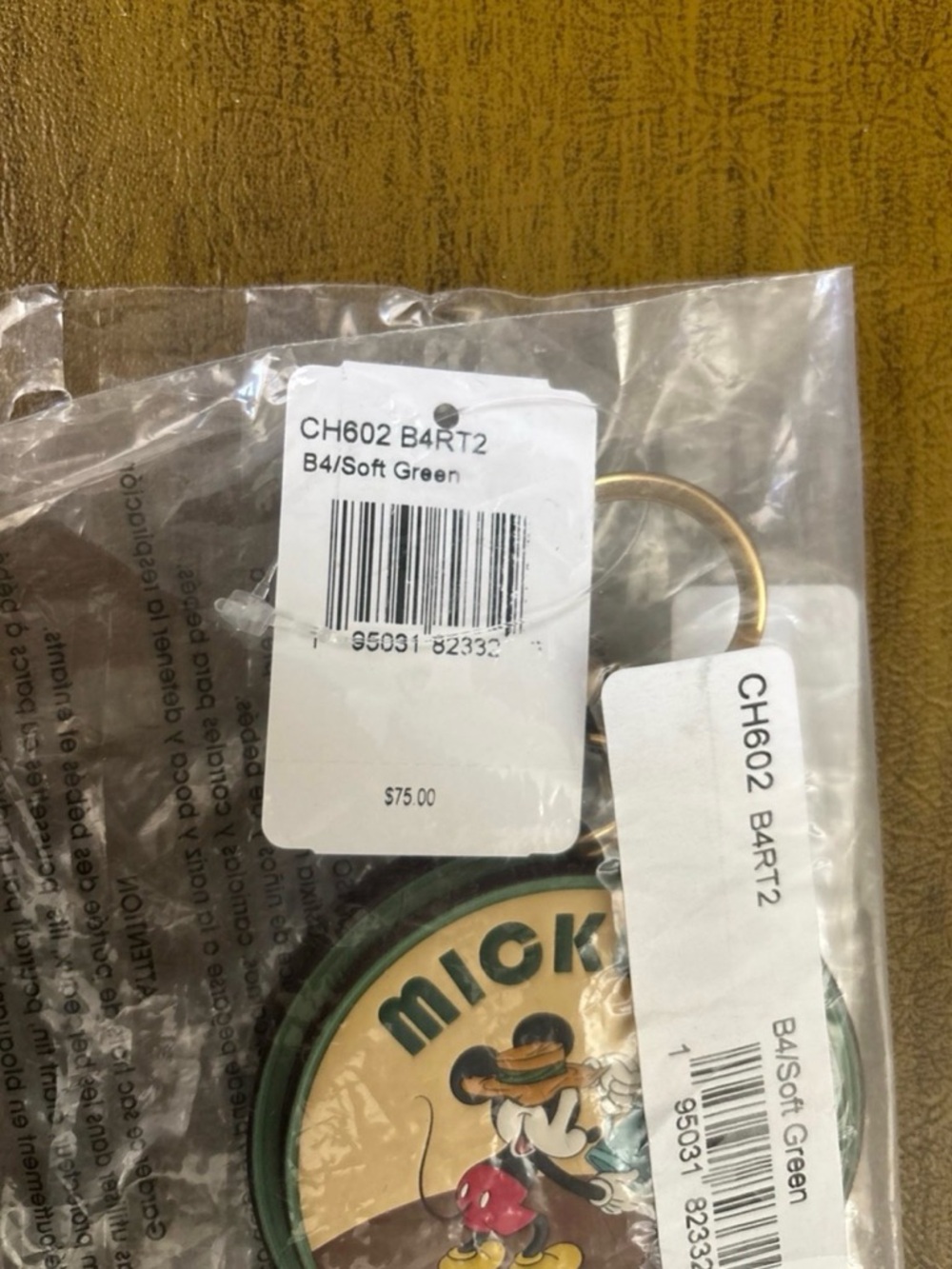 Coach X Disney Mickey Mouse Garden Party Bag Charm CH602 NWT - Picture 4 of 12